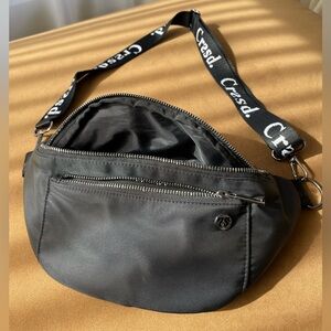 Exclusive CRSSD San Diego Festival Black Crossbody Bag with Logo Strap